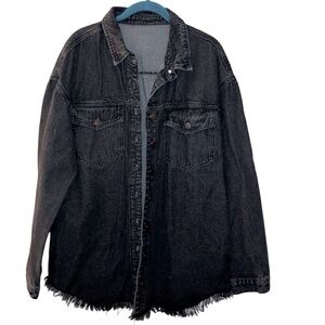 Denim Shacket 🖤